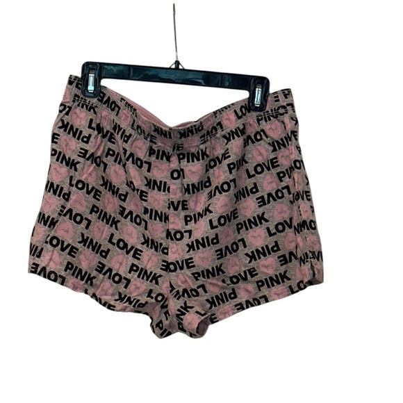 Women’s Victoria’s Love Pink Flannel Cotton Sleep Boxy Shorts, size L - Picture 6 of 7